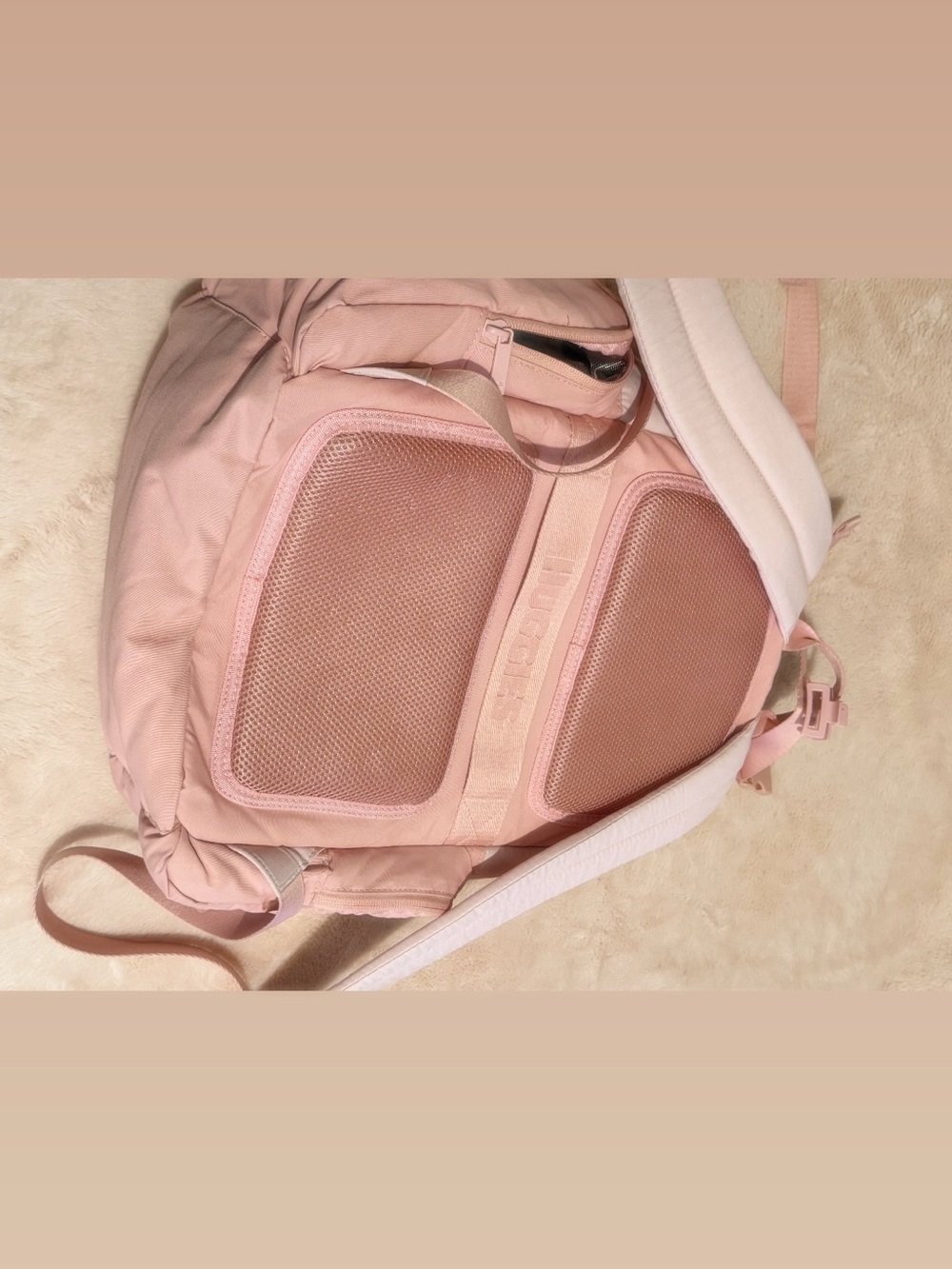 Soft Pink Women's Backpack with Padded Back - Brand Unknown
